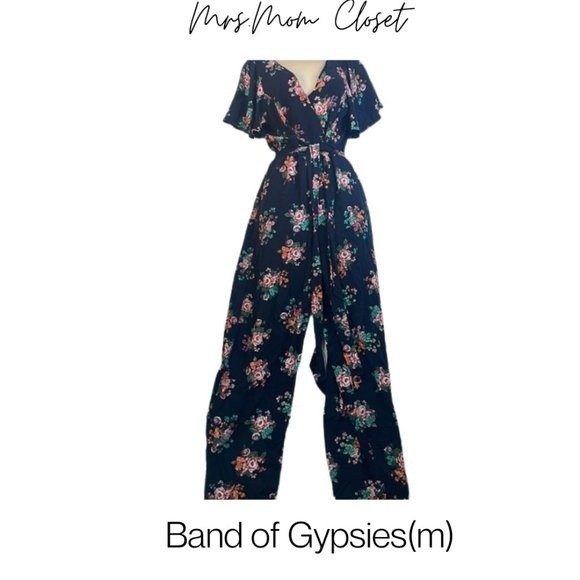 Band of gypsies floral one-piece flowing women's jumper - Picture 1 of 11